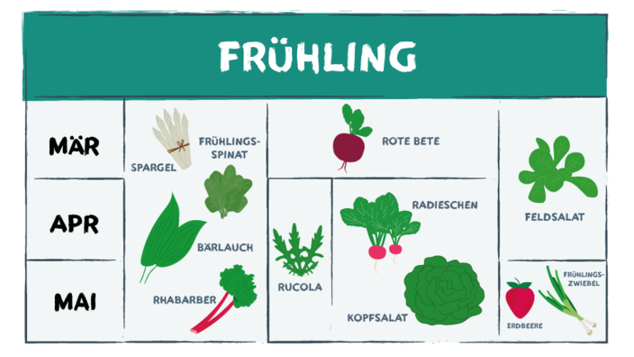 Saisonkalender Frühling