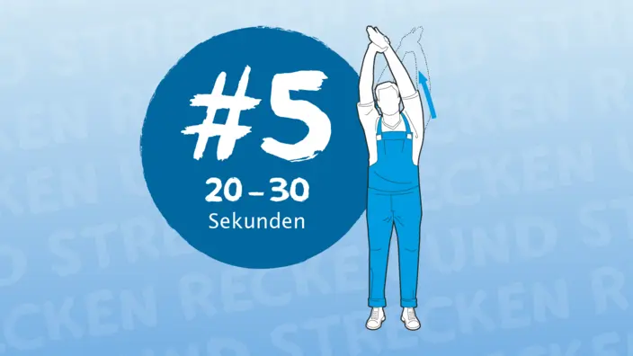 Illustration von Übung gegen Schulterverspannung