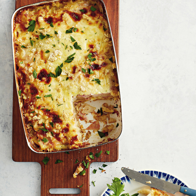 Blumenkohl Lasagne in Auflaufform