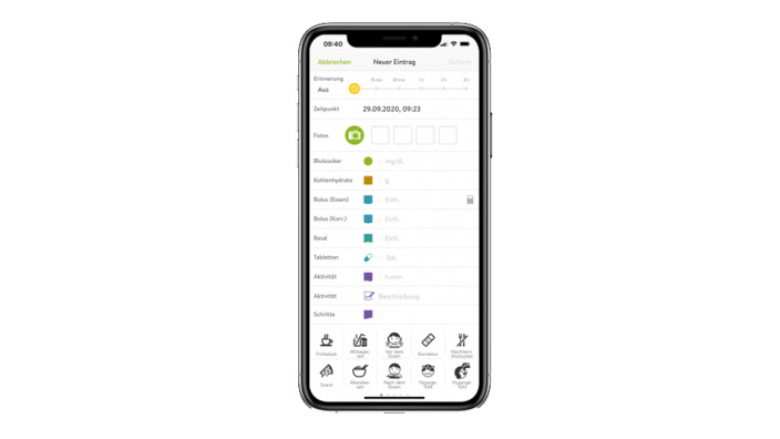 Mahlzeiten erfassen in der mySugr-App