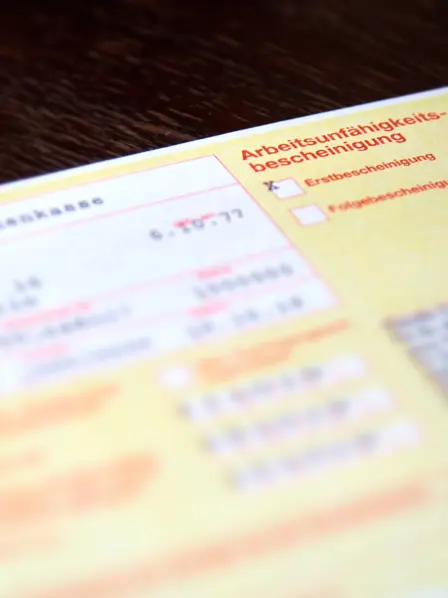 Arbeitsunfähigkeitsbescheinigung
