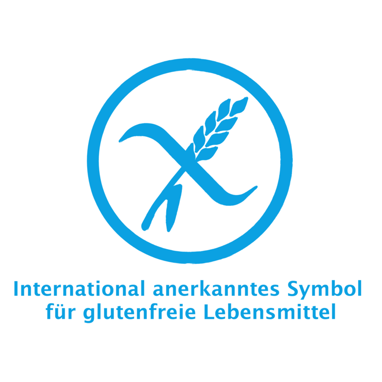 die durchgestrichene Ähre, das international anerkannte Symbol für glutenfreie Lebensmittel