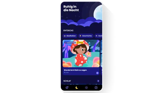 Screen der Aumio-App zeigt eine Übung