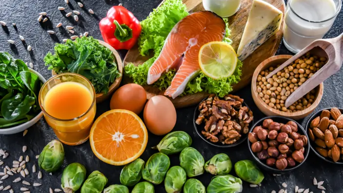 Eine große Vielfalt an Obst und Gemüse