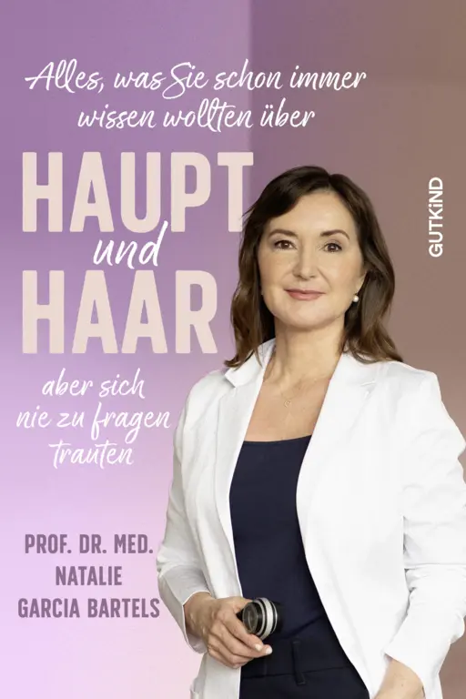 Buchcover zum Buch von Prof. Dr. Med. Natalie Garcia Bartels mit dem Titel "Haupt und Haare".