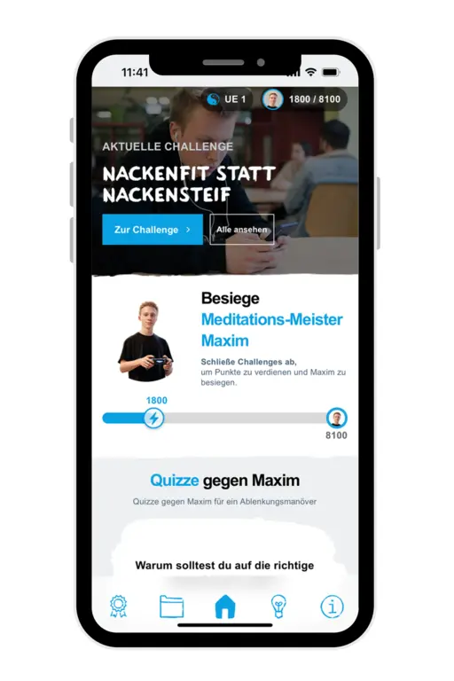 Smartphone Display missionmacher App Challenge