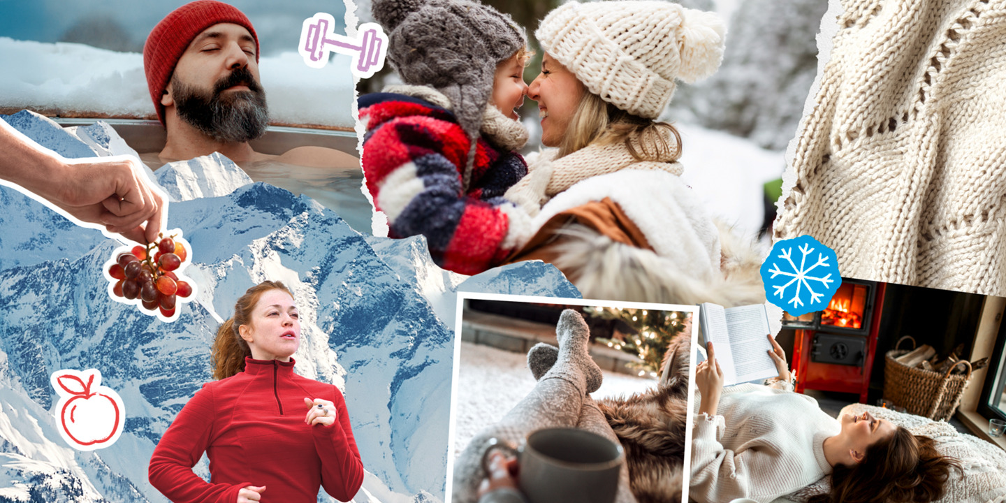 Kollage aus Wintermotiven