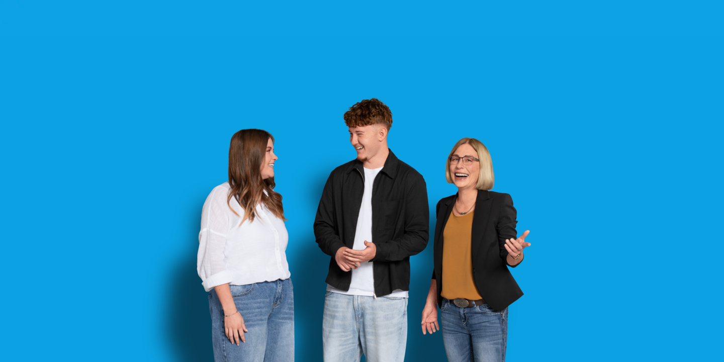 Franziska, Timo und Susanne, Mitarbeitende der IKK classic