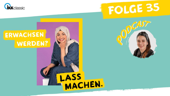 Illustriertes Portrait von Urooba Aslam mit Gästin Lea Wagner.