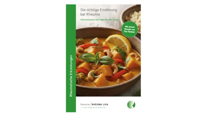 Cover zur Broschüre "Die richtige Ernährung bei Rheuma"