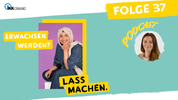 Illustriertes Portrait von Urooba Aslam mit Gast Josefine Drux.