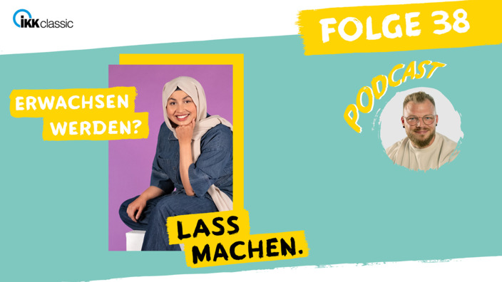 Illustriertes Portrait von Urooba Aslam mit Gast Daniel Braumüller.