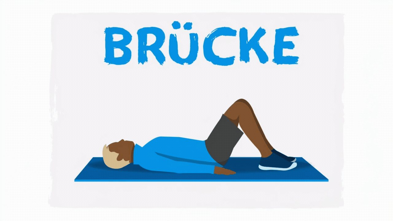 Illustration der Übung "Die Brücke"