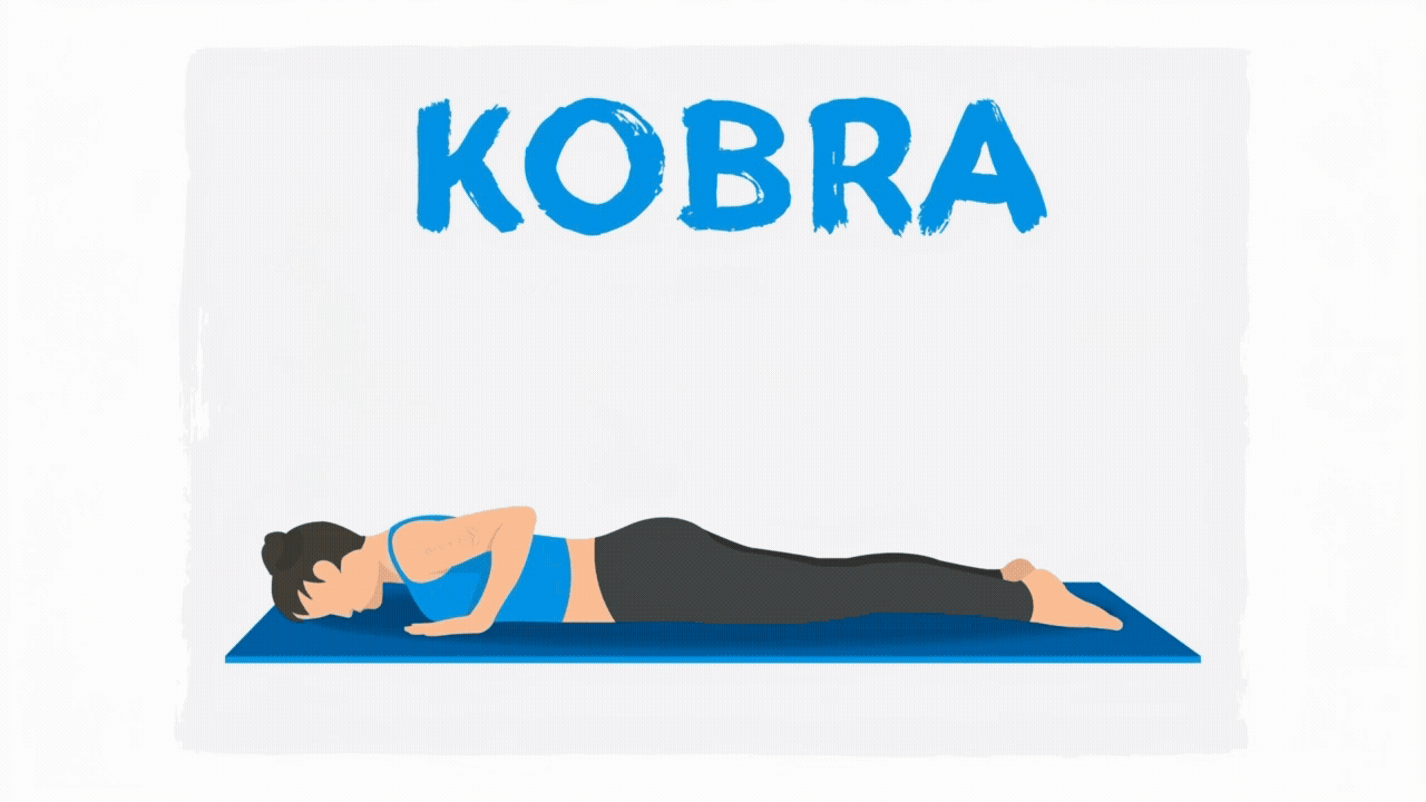Illustration der Übung "Die Kobra"