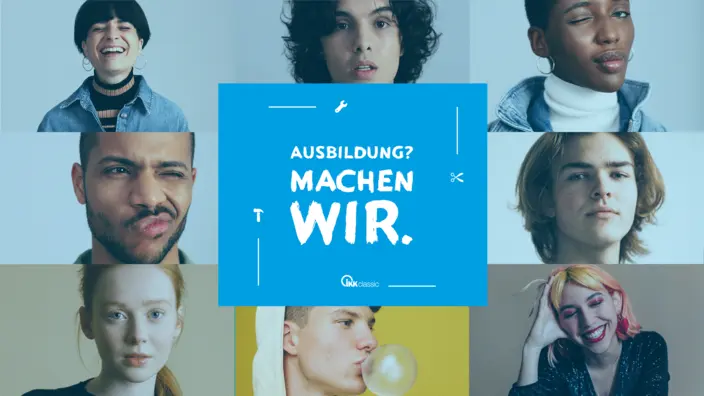 Eine Collage aus unterschiedlichen Portraits junger Menschen. 