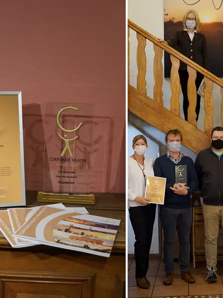 Der Stautenhof gewinnt den Corporate Health Award 2020